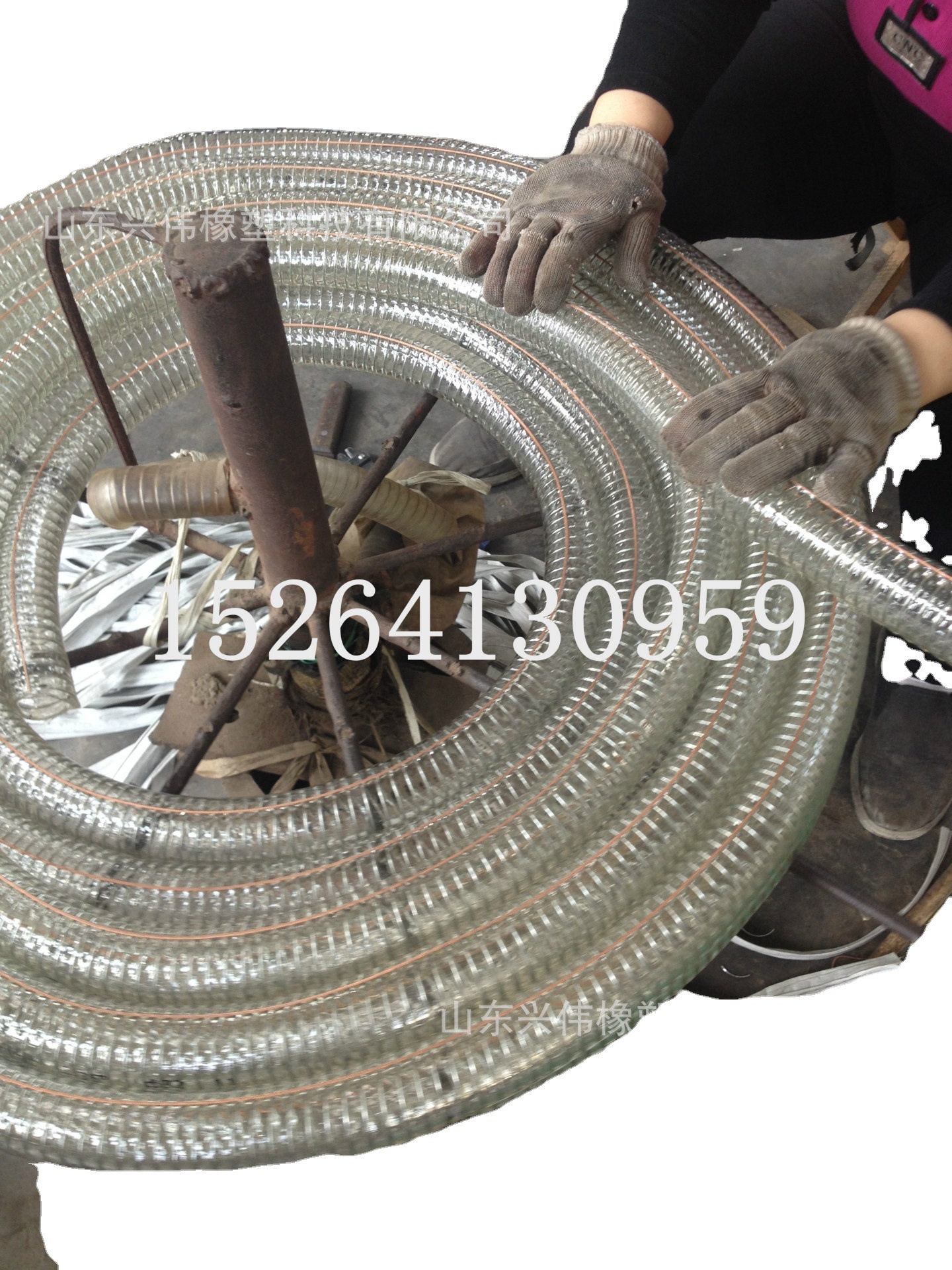 厂家销售输送柴油汽油用PVC钢丝软管 2寸耐冻透明钢丝油管