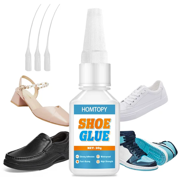 Homtopy Shoe Repair Glue Instant Adhesive Bonding Shoe Repair Waterproof Shoe Repair Leather Shoes High Heels Running Shoes Repair