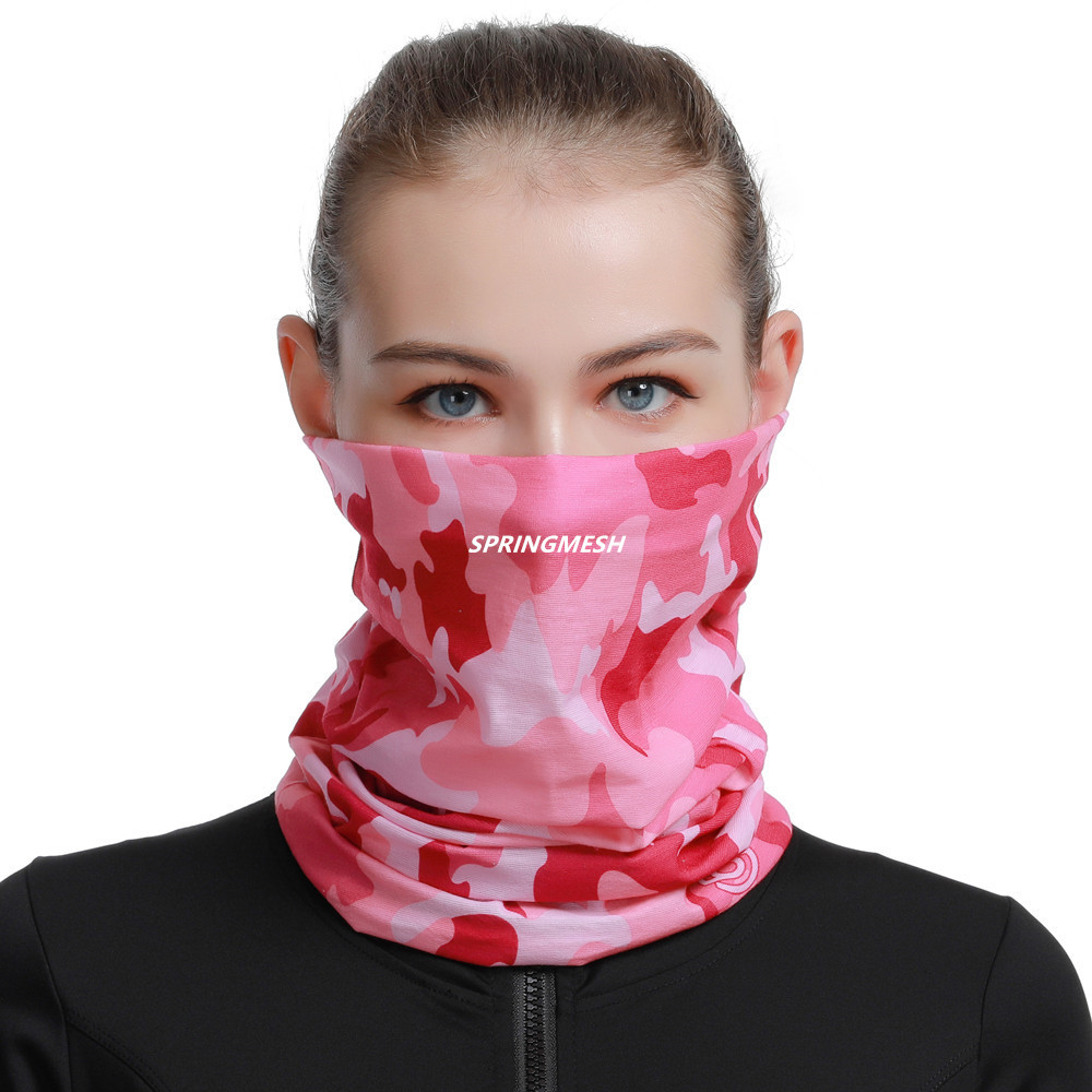 Sun protection face mask, outdoor hiking sunshade face towel, UV protection camouflage multifunctional seamless magic headscarf