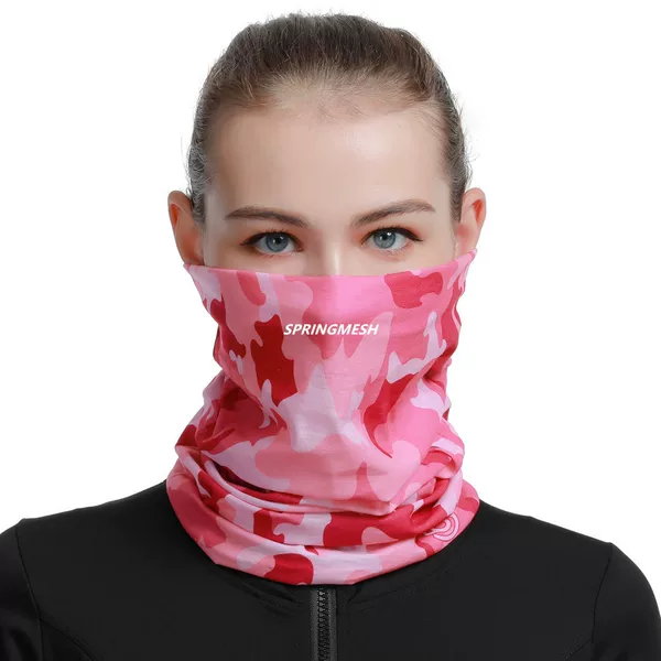 Sun protection face mask, outdoor hiking sunshade face towel, UV protection camouflage multifunctional seamless magic headscarf