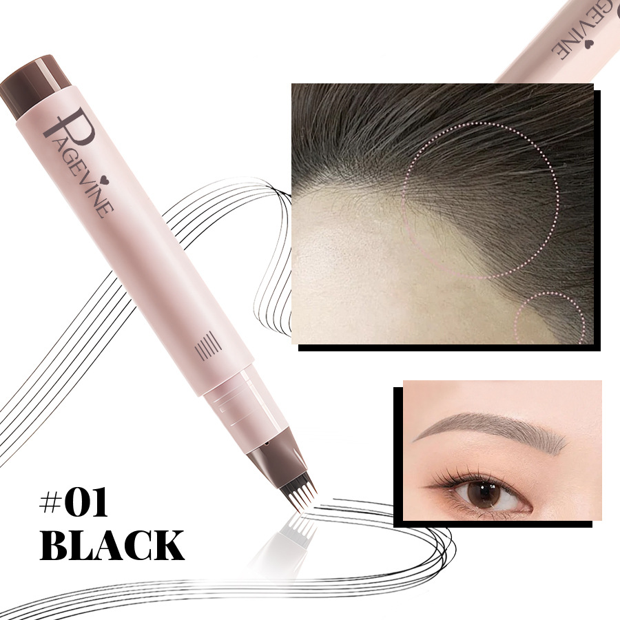 PAGE VINE doble lápiz labial lápiz labial esculpido lápiz labial 2 en 1 sello lápiz de delineador de ojos impermeable a prueba de sudor