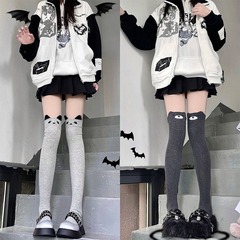 2D Japanese cute cat long socks suitable for spring and autumn, soft and cute, knee-length, slimming tall socks