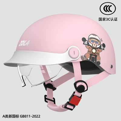 light half helmet ear protection, Motosiklet kaskı (dəbilqə) - pink-hd-endoscopy-3c-certification-paint
