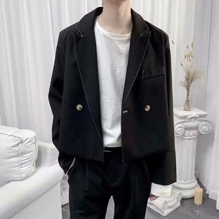 Spring and autumn suit men's short tide ins fried street youth handsome short small suit coat men's wholesale