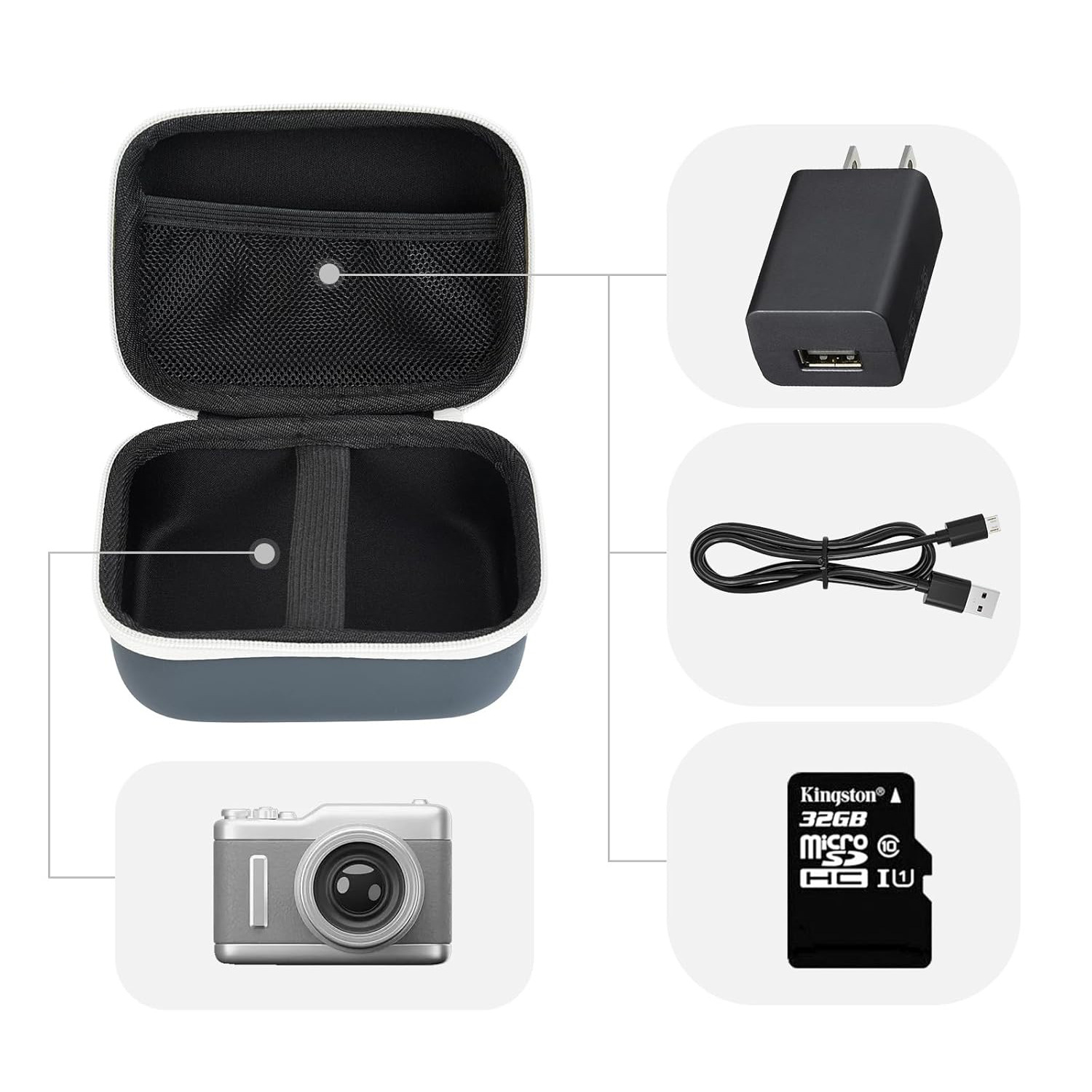 Customized Eva Camera Storage Box Suitable for Kidsren's Camera Digital ...