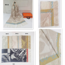 羊绒双面提花出口欧美韩国日本高档女款时尚围巾新款时尚