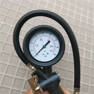 Air pressure gauge/tire pressure gauge: car tire inflator, monitoring inflator