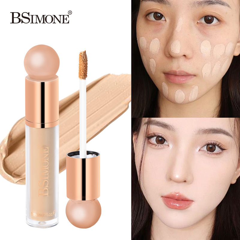 BSIMONE corrector explosivo transfronterizo base líquida duradera mate mate ilumina el tono de la piel base líquida impermeable y resistente al sudor