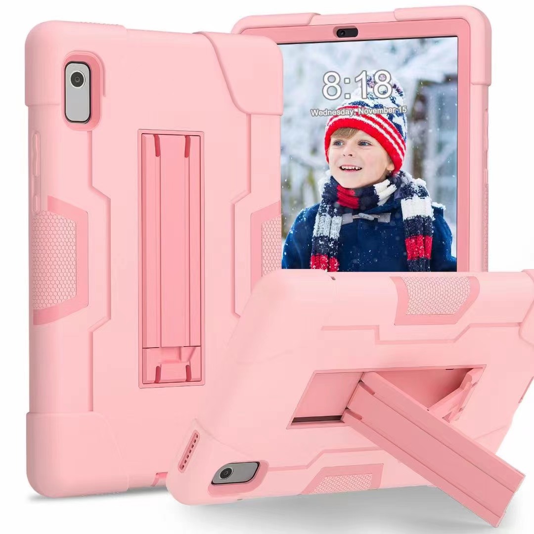 Aplicable a 2023 Nuevo Lenovo M9 funda protectora de tableta a prueba de tres M8 soporte de silicona todo incluido Funda protectora resistente a caídas para niños