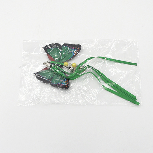 Cross-border cat funny stick replacement head butterfly dragonfly ladybug bee replacement head cat toy funny cat bell tassel bag