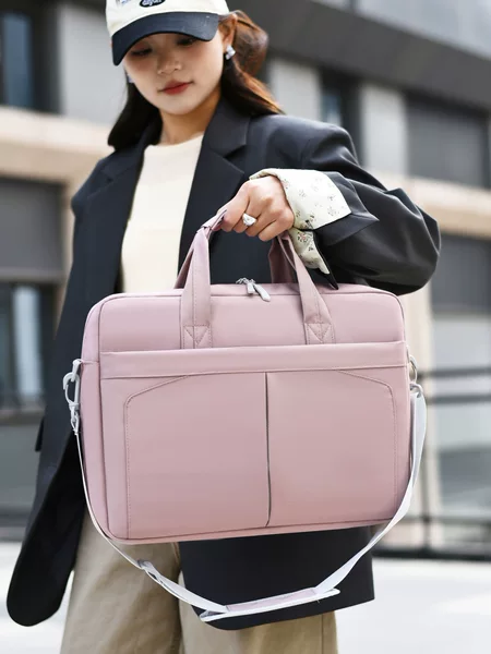 Cross-border portable business commuter computer bag, large-capacity shoulder bag, laptop briefcase