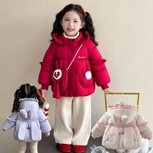 儿童棉衣2026新款女童冬季加绒棉服冬装洋气宝宝棉袄外套超厚娃衣