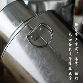潮汕传统手工白马口铁皮老式复古茶叶罐乌龙普洱白黑茶盒散装金属