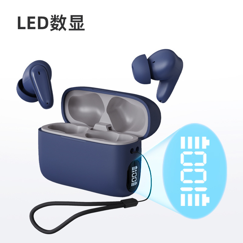 TWS Bluetooth ヘッドセットデジタルディスプレイバイノーラルインイヤー重低音超長バッテリー寿命三次元真のワイヤレスヘッドセット OEM カスタマイズ|undefined
