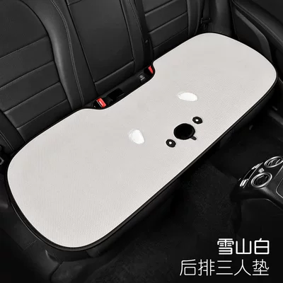 Seat cushion, seat cover | Cover, Universal for All Seasons, Half-Cover - snow-mountain-white-three-dimensional-koala-back-row-three-cushions