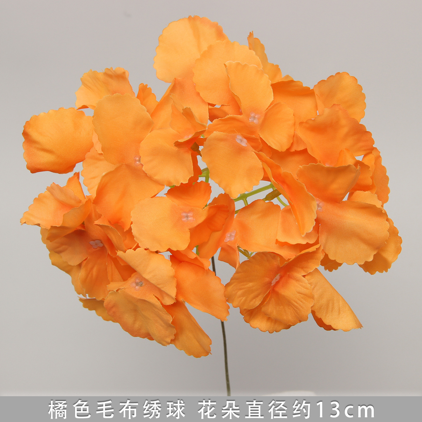 Flores de imitación naranja peonía naranja hortenida neblina orquídea flor flor de boda seda naranja