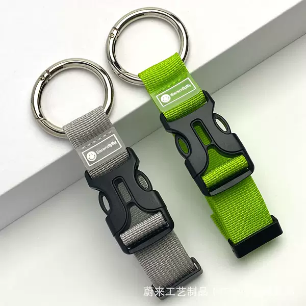 Suitcase External Lanyard with Backpack Metal Lanyard Travel Outdoor Carabiner Trolley Case Anti-lost Luggage Lanyard