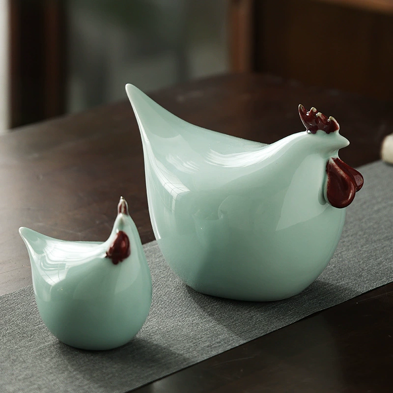 Оригинальный фарфор Kezhuang мать и курица Jingdezhen фарфоровые куриные украшения зодиак курица керамические украшения керамическая курица