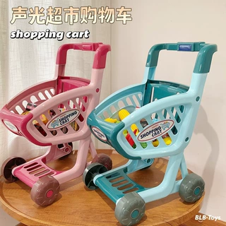 儿童超市购物车玩具组合食物水果推车亲子互动益智女孩过家家玩具