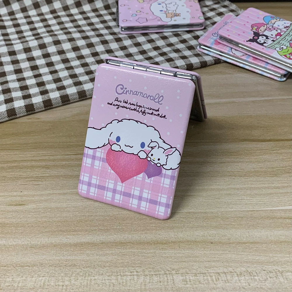 Новое зеркало Yugou Dog Kuromi двустороннее складное косметическое, бутик, маленькое зеркало, прямые поставки с фабрики