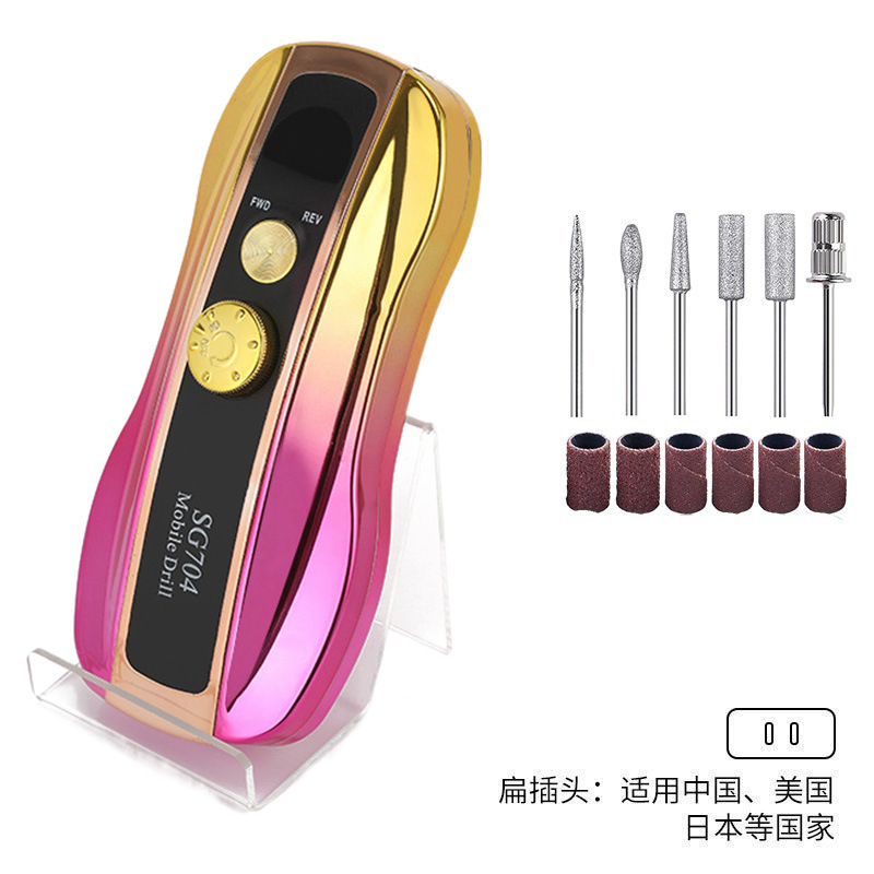 Polizador de uñas conveniente, tipo de carga inteligente, pulizador de uñas transfronterizo profesional de descarga de uñas 35000RPM