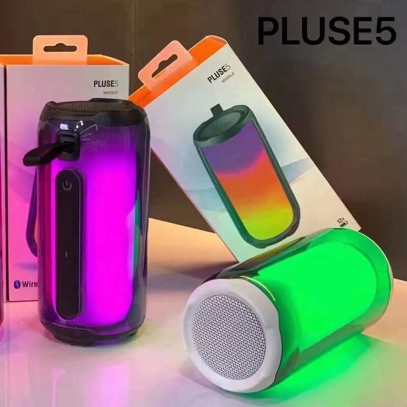 Small Pulse 5 Wireless Bluetooth Speaker Portable Led Colorful Atmosphere Light Home Pulse 5 Medium Size