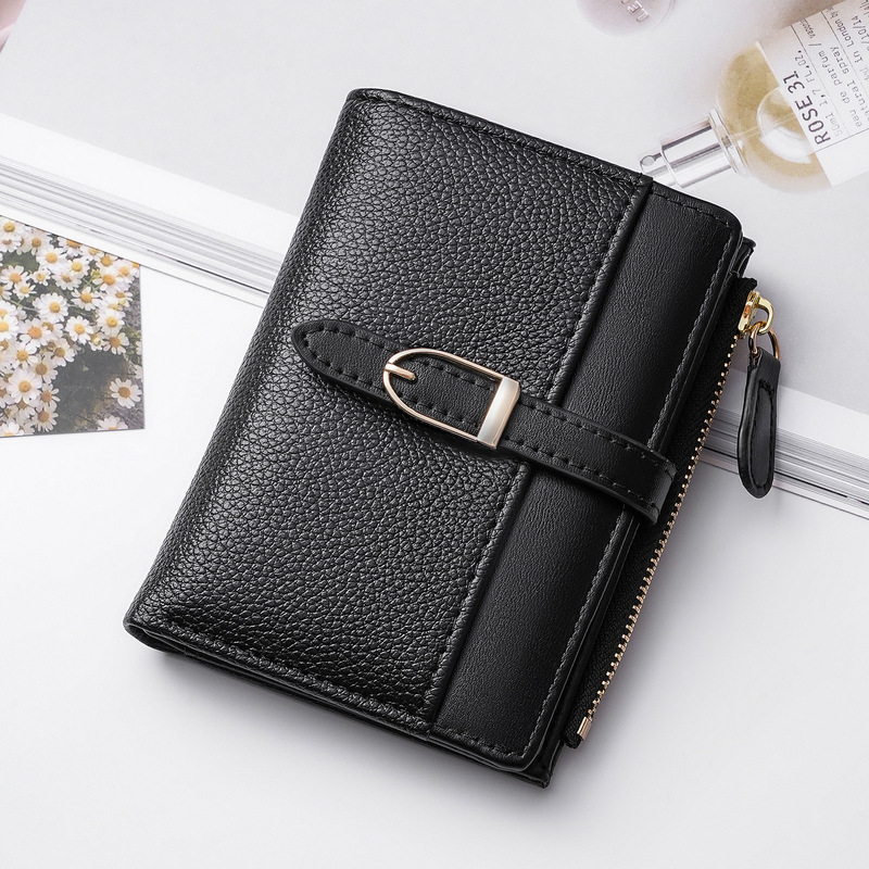 European and American 2026 Patchwork PU Leather Short Women's Wallet with a High-End Feel 80% off Simple Leather Purse Wallet European and American 2026 Patchwork PU Leather Short Women's Wallet with a High-End Feel 80% off Simple Leather Purse Wallet