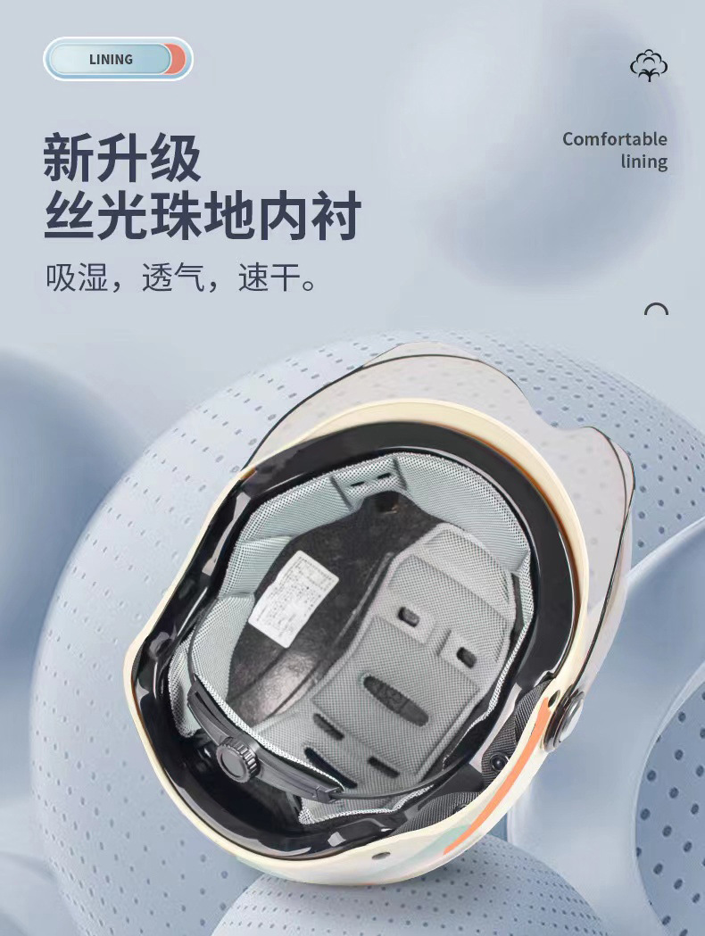 3C certified electric vehicle helmet for men and women, adjustable head circumference, suitable for all seasons, universal for electric motorcycles and scooters