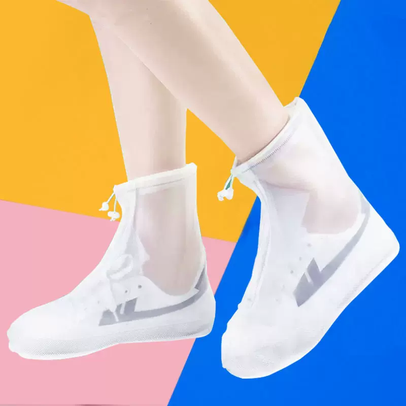 雨鞋套防水防雨成人儿童加厚防滑耐磨PVC鞋套便携式雨鞋男女鞋套