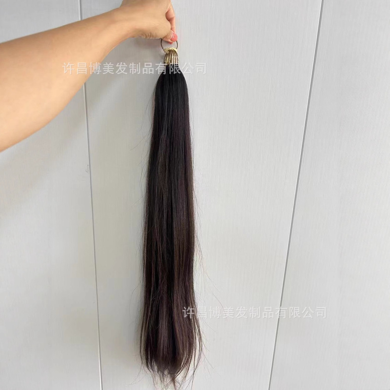 New Hair Extensions, Real Hair, Third Generation Feather Hair Extensions, No Folded Feather Hair Extensions, Real Hair, Women's Full Head Wigs