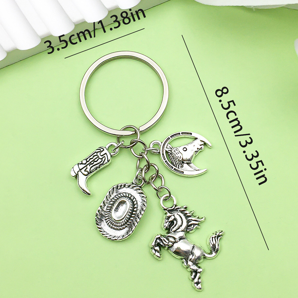 [웨스턴 말 카우보이 모자와 부츠] 3.5x8.5cm-11.2g-ER555