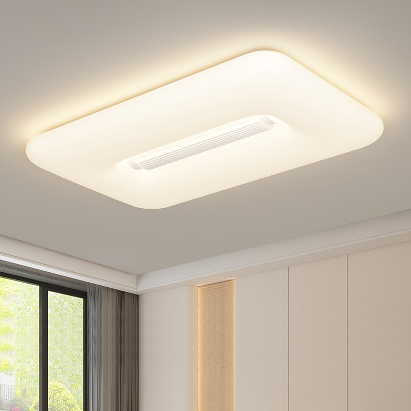 Protección ocular LED de espectro completo habitación sin ventilador de hoja lámpara de techo sala de estar comedor dormitorio iluminación moderna y simple