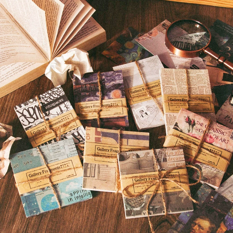 Художественный музей фрагменсирует бумажную подложку 50 красивого материального бумажного Ретро справочника серии декоративную в 8