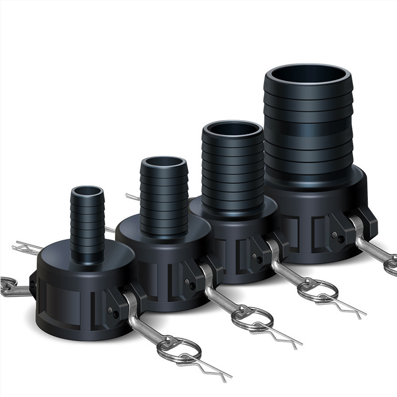 Accesorios de la válvula del barril de la tonelada del ibc c-mecanografíe el conector rápido 1 pulgada 1,5 pulgadas de 2 pulgadas de reducción rápida a la manguera de 25-50m