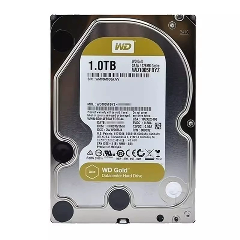 Подходит для PMR вертикального WD Western Digital 1 ТБ корпоративного золотого диска WD1005FBYZ для сервера/настольного ПК