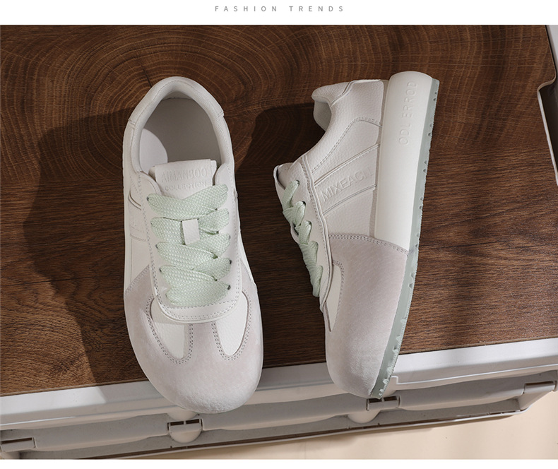Giày sneaker nữ da thật lưới mỏng đế dày mũi tròn phong cách thể thao hè 2025 — JST 7115-1 trái cây xanh, JST 7115-1 màu vàng chi tiết 15