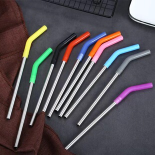 Stainless Steel Straw Silicone Sleeve Suitable for 8mm Straight Straw Silicone Head Food Silicone Mouth Sleeve Food Grade