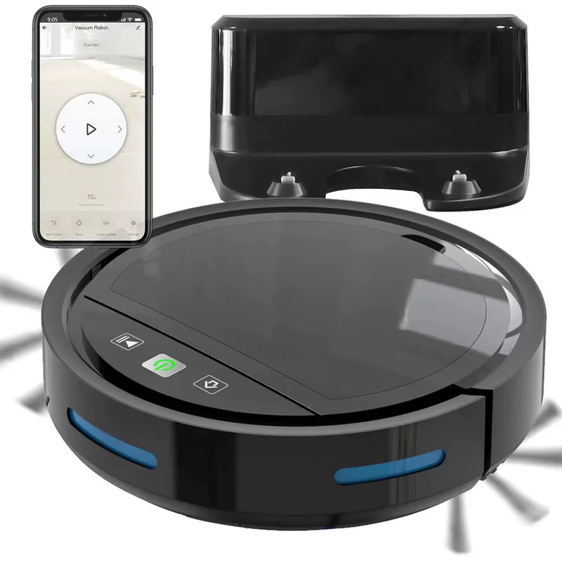 Foreign trade dedicated flooring robot connecting mobile phone voice control automatic recharge long -range long -range control source factory explosion