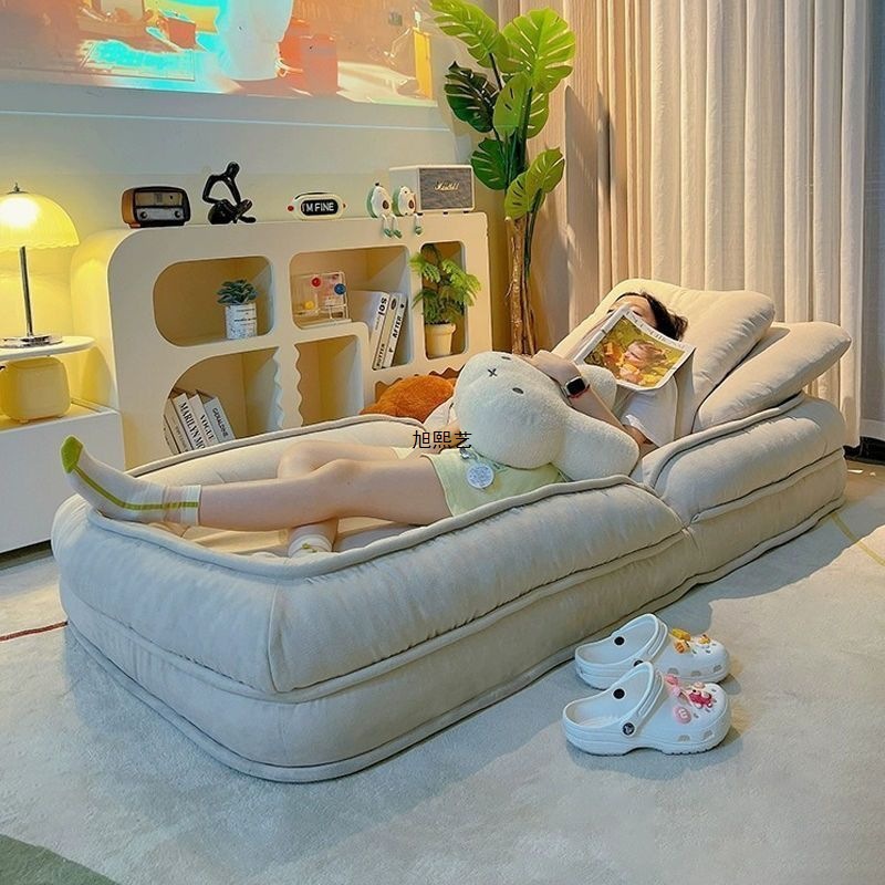 Lazy Sofa Can Lie down and Sleep, Tatami Folding Balcony Bedroom Small Sofa, Human Doghouse Fur
