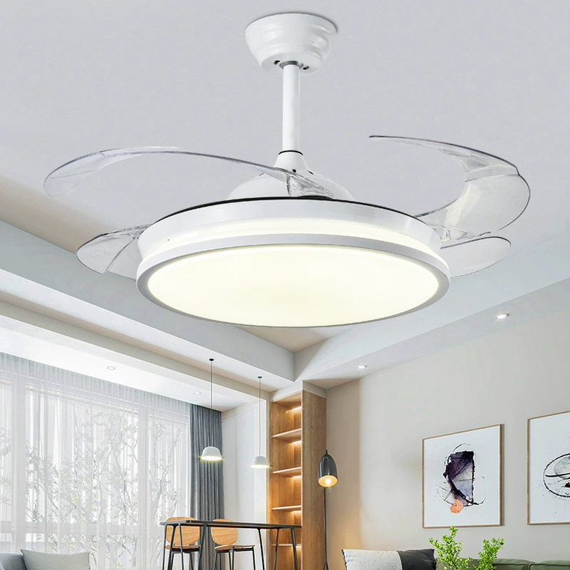 Очень тонкий невидимый современный воздушный вентилятор для гостиной, ceiling светильник для спальни