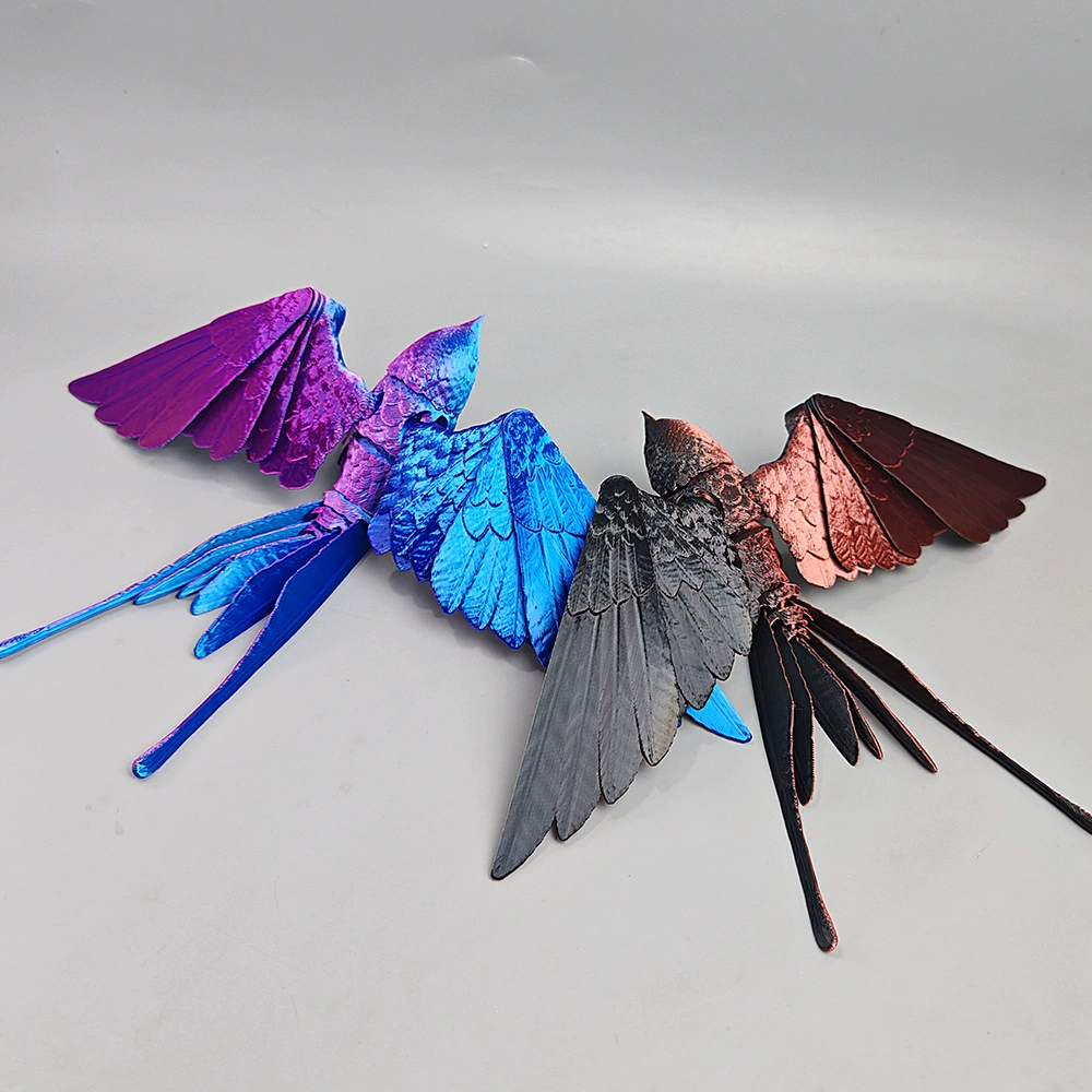 3D печатная игрушка с подвижным суставом в виде ласточки, креативная модная модель животного, подарочные украшения, детские развивающие игрушки