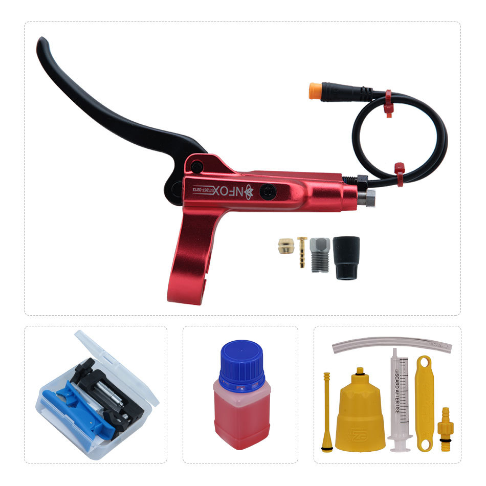 Manija de freno de apagado NFOX GT267 de 3 pines adecuada para bicicleta eléctrica Ebike manija de freno de motor Hall de ocho vías