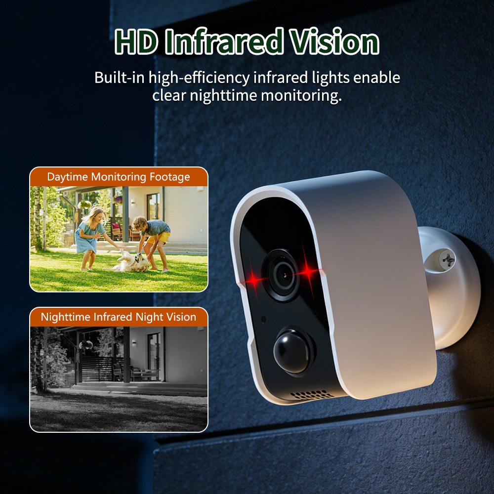 Cámara de Seguridad Inteligente de Bajo Consumo ABS y PC con Alarma para Interior y Exterior image 5
