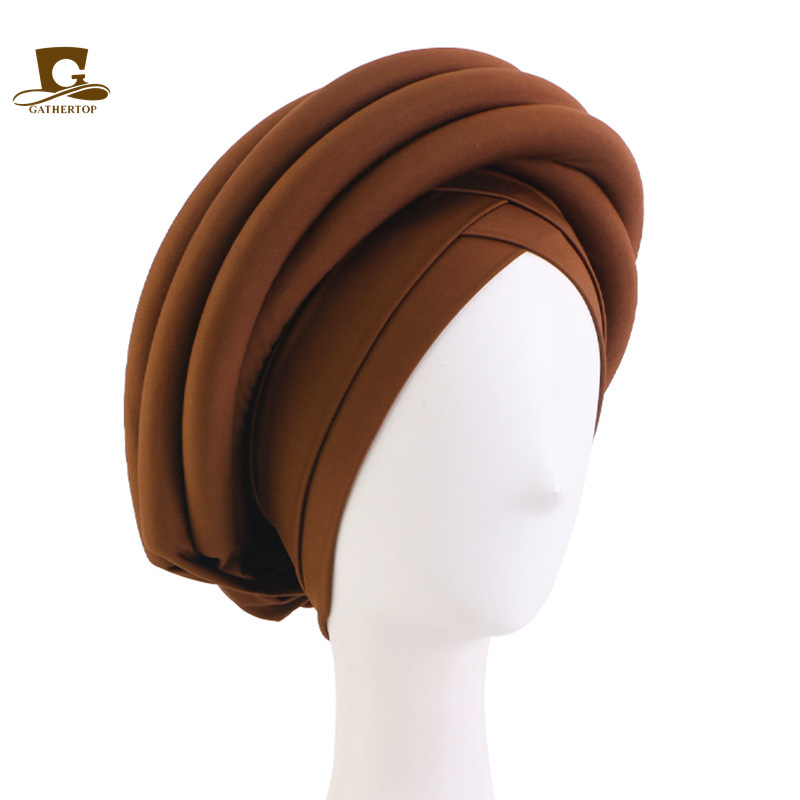 three dimensional sponge ethnic scarf with pigtail
