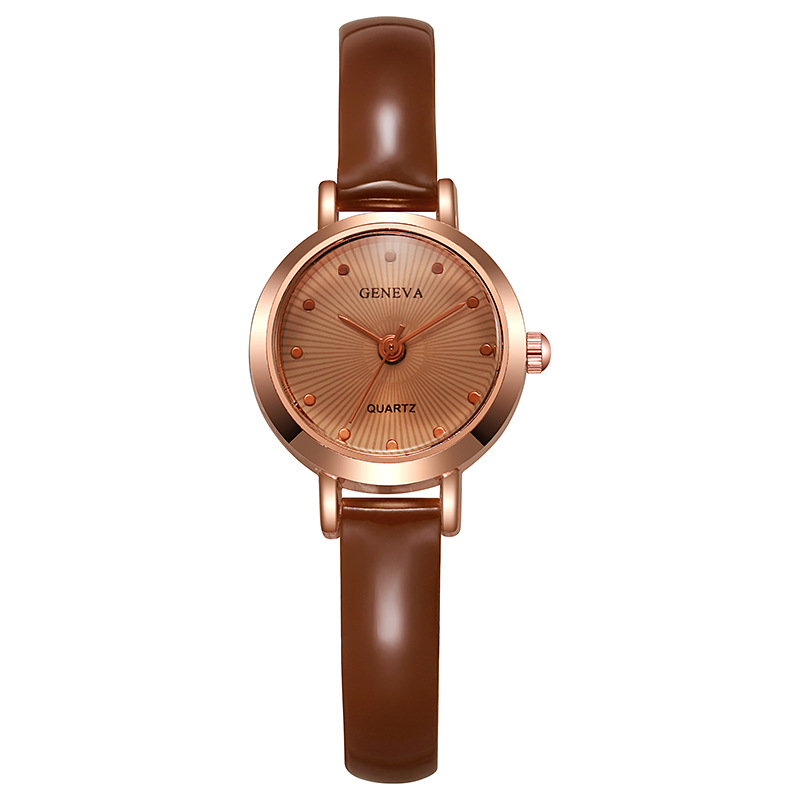 Disco mini temperamento simple y compacto temperamento casual versátil reloj de nicho de chicas relojes de estudiantes al por mayor