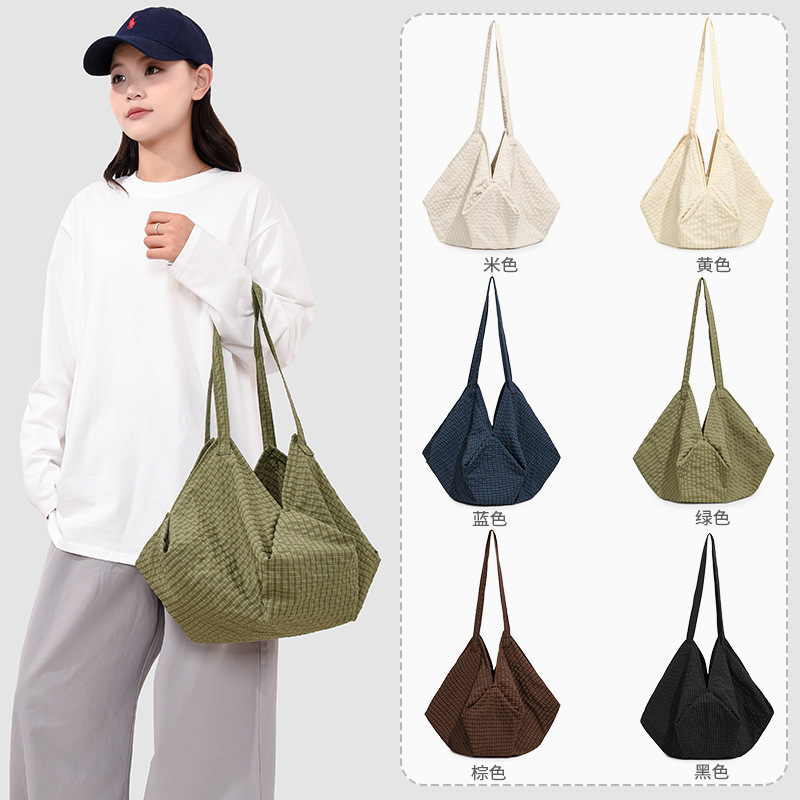 Casual and Fashionable Irregular Shoulder Bag, Large Capacity, Waterproof, Skin-Friendly, Breathable Fabric Backpack, 2026 New Style Hobo Bag
