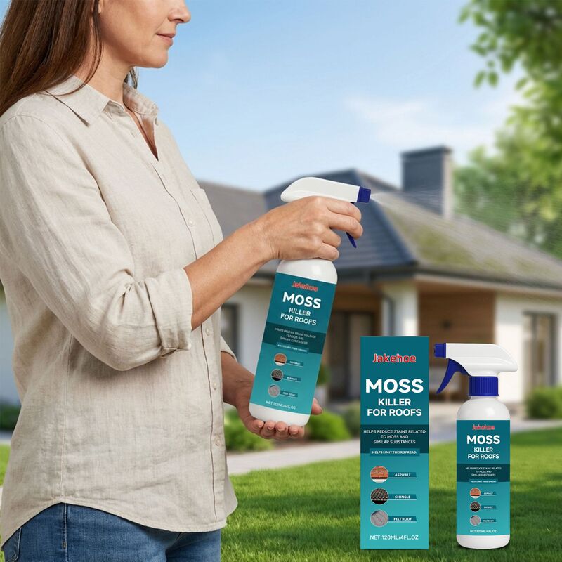 Jakehoe Roof Moss Remover Regular Maintenance and Cleaning of Residential Roofs to Remove Moss and Keep the Appearance Clean and Like New