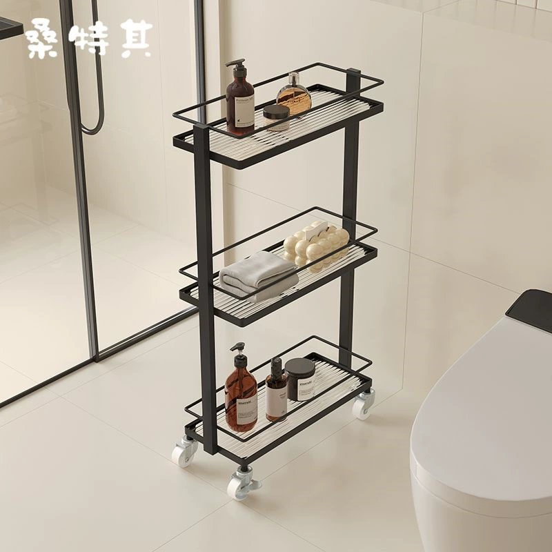 Bathroom bathroom shower dew rack Shower waterproof rack waterproof rack toilet toilet gap clip clip storage shelf