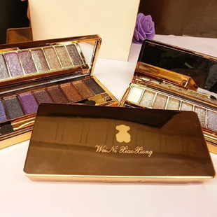 Factory Direct Supply Winnie the Bear Eyeshadow 9-Color Eyeshadow Nine-Color Pearlescent Flash End Diamond Eyeshadow Recommended by Internet Celebrities
