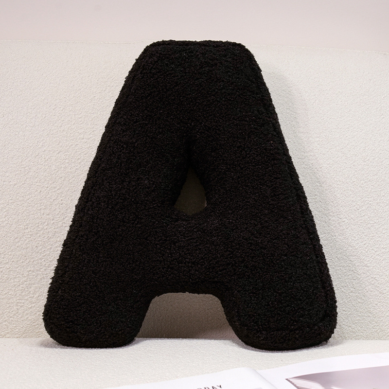 クリエイティブ DIY レター枕 26 英語アルファベットレッドラブコンビネーションソリッドカラー ABCD 装飾パーティードール|undefined